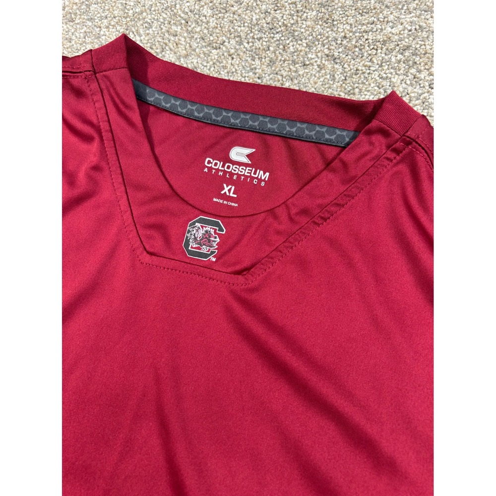 Colosseum South Carolina Gamecocks Mens XL Garnet Performance Shirt NCAA #0536